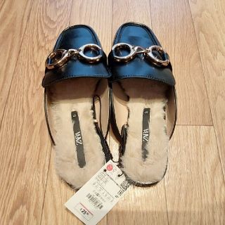 ザラ(ZARA)の【ZARA】バックルミュール　37size(ミュール)