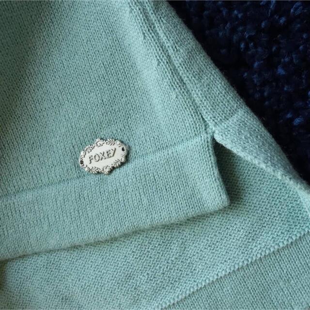 ■FOXEY NY■ 40 KOGAO オフショルダー ニット ミント