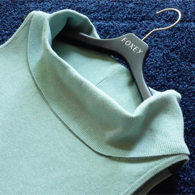 ■FOXEY NY■ 40 KOGAO オフショルダー ニット ミント