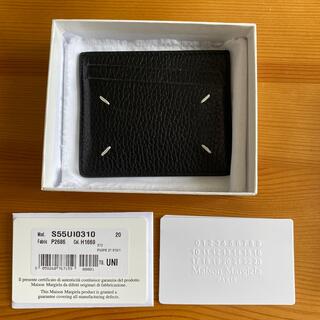 マルタンマルジェラ(Maison Martin Margiela)のメゾン マルジェラ 4ステッチ カードケース 黒 財布 ブラック(長財布)