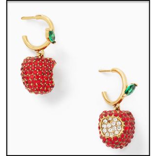 ケイトスペードニューヨーク(kate spade new york)の<新品未使用/定価1万強> kate spade ♠︎ ピアス 虫食いりんご🍎(ピアス)