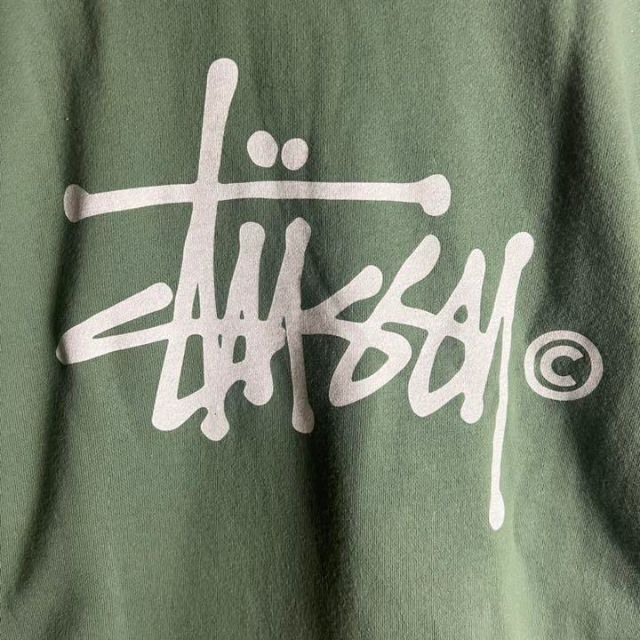 【超希少カラー】 STUSSY パーカー バックロゴ 入手困難 ツートン