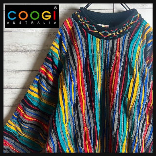 【激レア】coogi クージー 立体 編込み 3Dニット 即完売モデル 希少