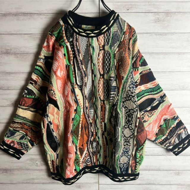 【激レア】coogi クージー 立体 編込み 3Dニット 即完売モデル 希少 1