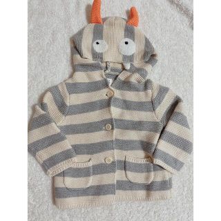 ベビーギャップ(babyGAP)のベビーギャップ　アウター　ボーダーニットパーカー　babygap gap(ジャケット/上着)