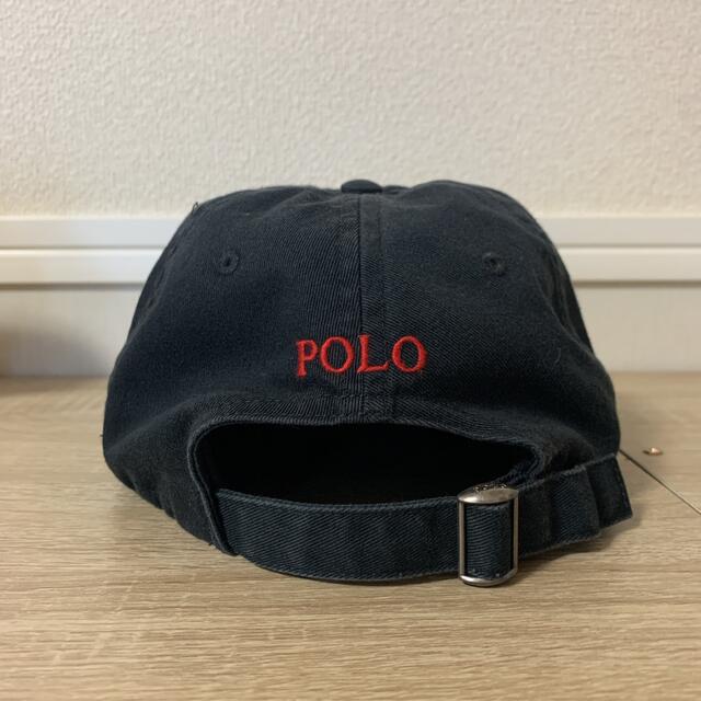 POLO RALPH LAUREN(ポロラルフローレン)の【大人気】ポロラルフローレン　キャップ　浅め　ブラック　ワンポイント ポニー刺繍 レディースの帽子(キャップ)の商品写真