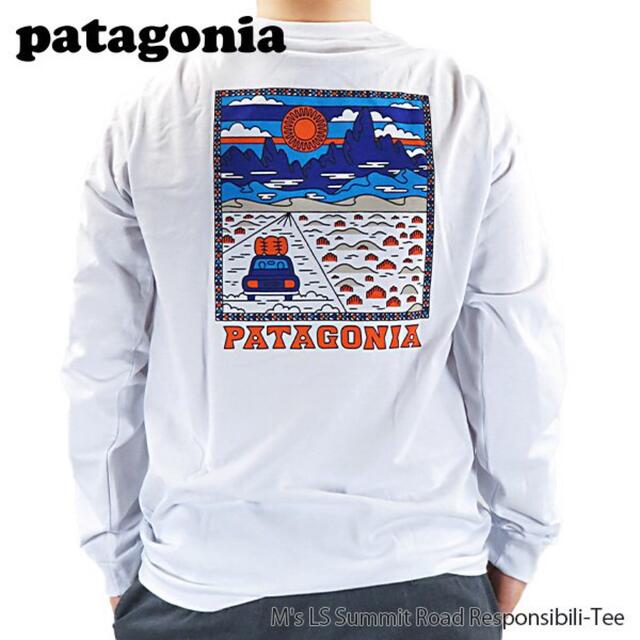 patagonia ロンT M's LS Summit Road ホワイトXXLTシャツ/カットソー(七分/長袖)