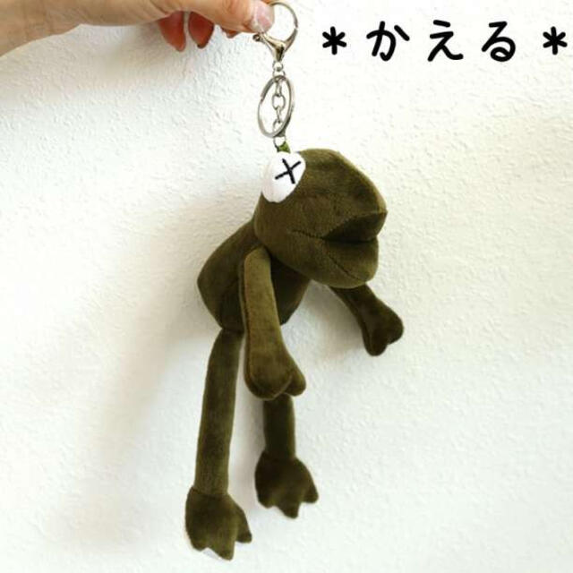 キーホルダー/蛙 カエル かえる ぬいぐるみ プレゼントにもの通販 by あお キーホルダー/蛙 カエル かえる ぬいぐるみ プレゼントにも