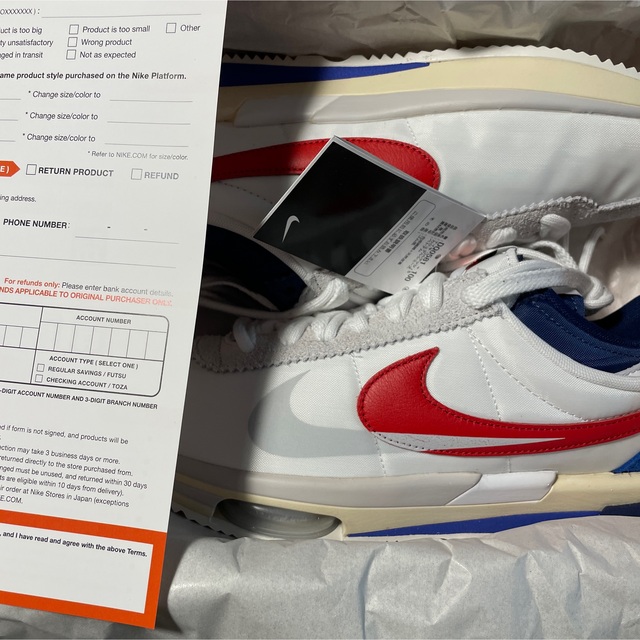 新品 NIKE コルテッツ sacai CORTEZ 27.5cmメンズ