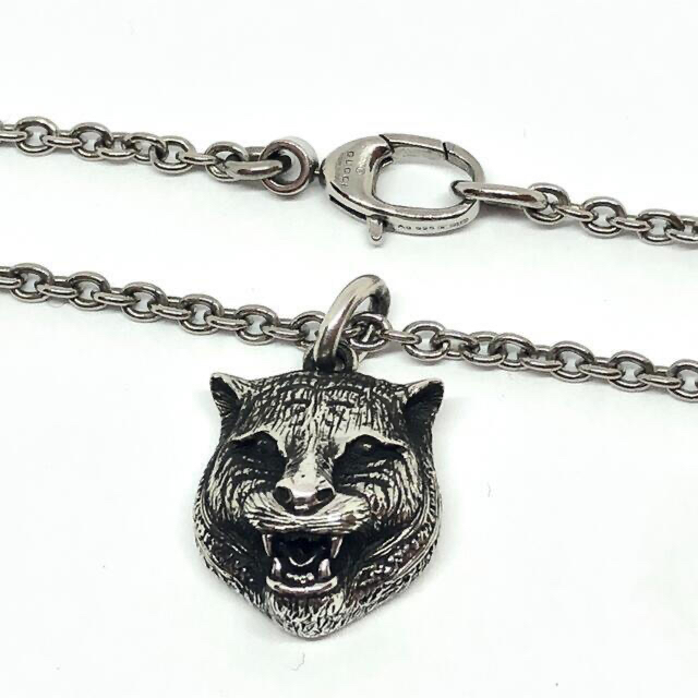 グッチ キャットヘッド シルバーネックレス 【メーカー直売】 9240円