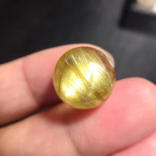 2022?新作】 ⭐︎【天然】タイチンクオーツ 丸玉 15.3mm 各種パーツ