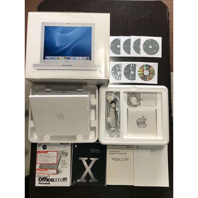 Apple(アップル)のiBook G4 スマホ/家電/カメラのPC/タブレット(ノートPC)の商品写真