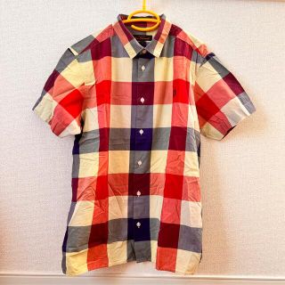 ベンシャーマン(Ben Sherman)の【美品】ベンシャーマン　メンズ 半袖シャツ　ブロックチェック　刺繍(シャツ)