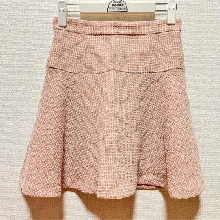 セシルマクビー(CECIL McBEE)の【美品】セシルマクビー　ツイード　台形スカート　春(ミニスカート)