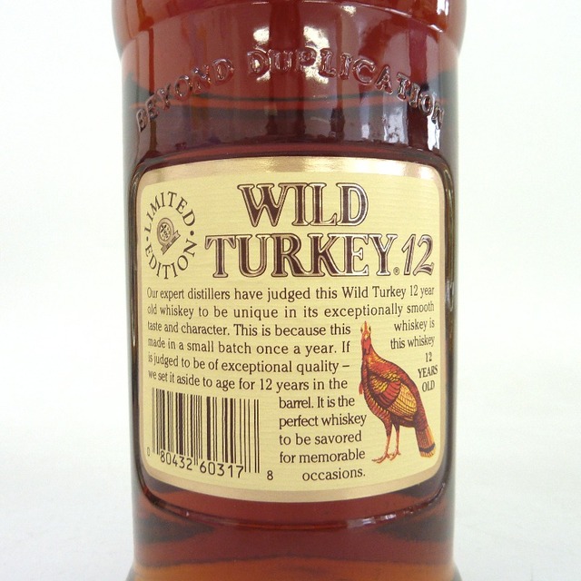 ウイスキー未開封★Wild Turkey【ワイルドターキー】 12年 旧ラベル 750ml