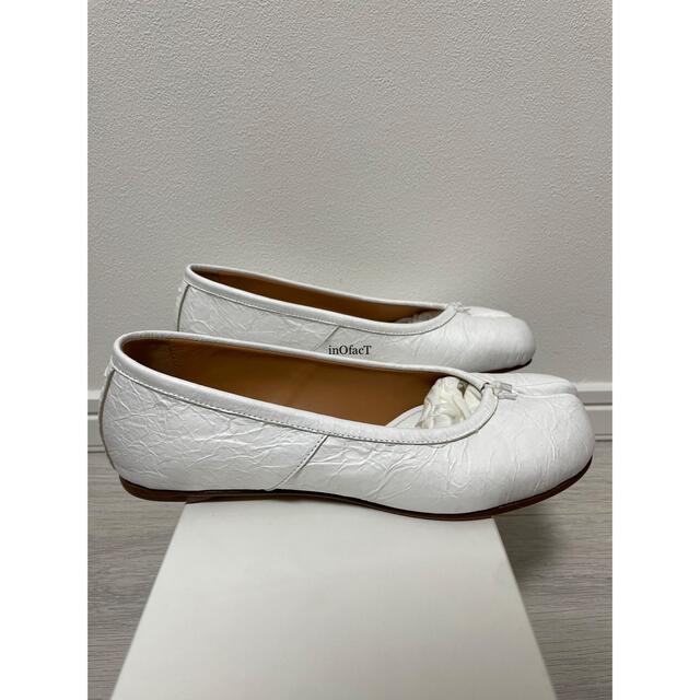 35 正規未使用品 メゾンマルジェラ Tabi タビ 足袋 バレエ ホワイト 割引売上 未使用!Maison Margiela メゾンマルジェラ 足袋バレエ サイズ35 フラットシューズ/バレエシューズ