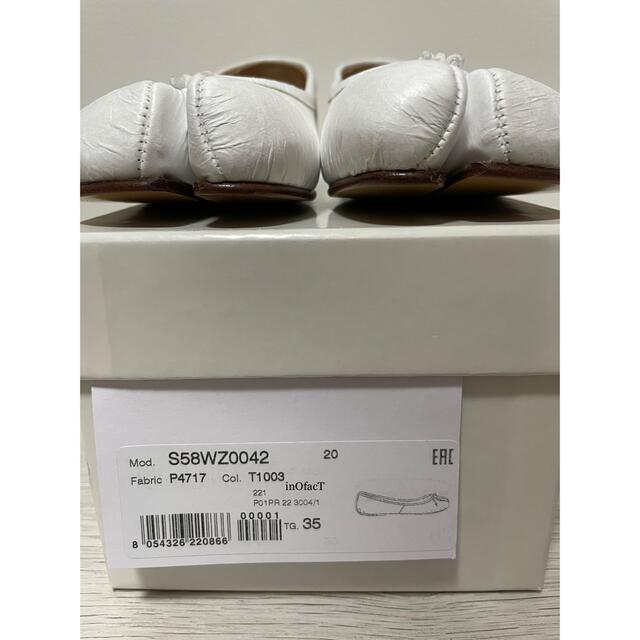 35 正規未使用品 メゾンマルジェラ Tabi タビ 足袋 バレエ ホワイト 割引売上 未使用!Maison Margiela メゾンマルジェラ 足袋バレエ サイズ35 フラットシューズ/バレエシューズ