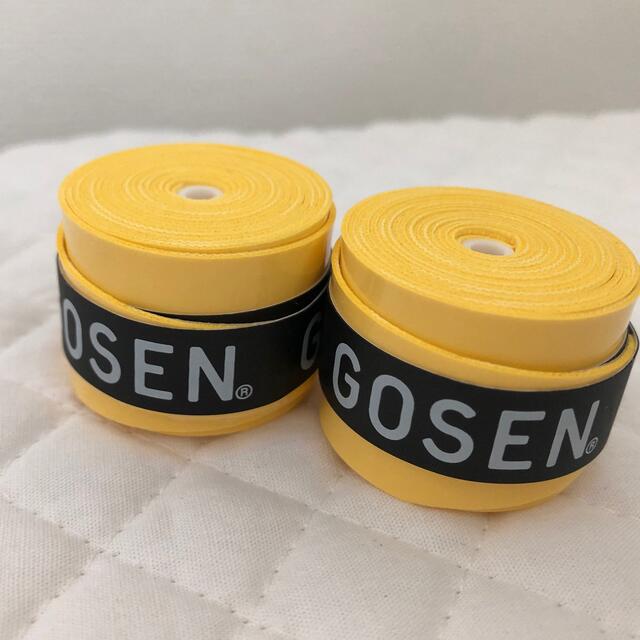 GOSEN(ゴーセン)のGOSEN グリップテープ 2個★迅速発送 黄色 ゴーセン マイバチ✳︎色変更可 エンタメ/ホビーのエンタメ その他(その他)の商品写真