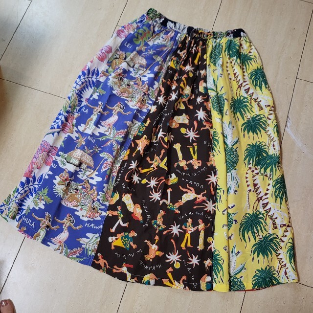 SUNSURF/BEAMS BOY ハワイアンクレイジーロングスカート