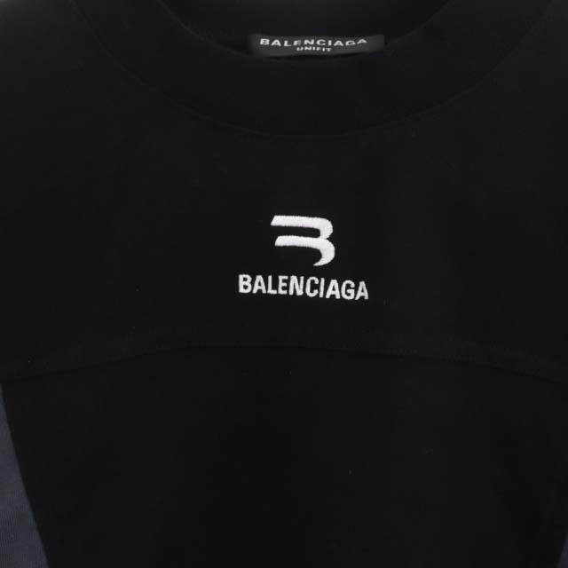 バレンシアガ 21AW トラックスーツ Tシャツ カットソー 半袖 2 黒 白 3