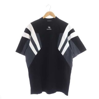 バレンシアガ(Balenciaga)のバレンシアガ 21AW トラックスーツ Tシャツ カットソー 半袖 2 黒 白(Tシャツ/カットソー(半袖/袖なし))