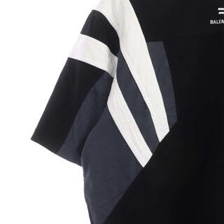 バレンシアガ 21AW トラックスーツ Tシャツ カットソー 半袖 2 黒 白