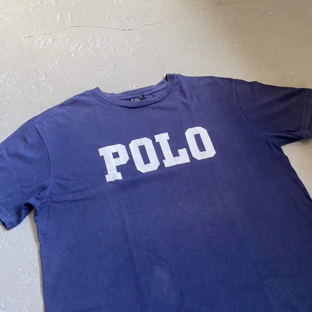 【未使用】【新古品】POLO RALPH LAUREN　ポロラルフローレン　Ｔシャツ　Lサイズ　ネイビー　春夏 POLO RALPH LAUREN - 90s ラルフローレン Tシャツ POLO ネイビー