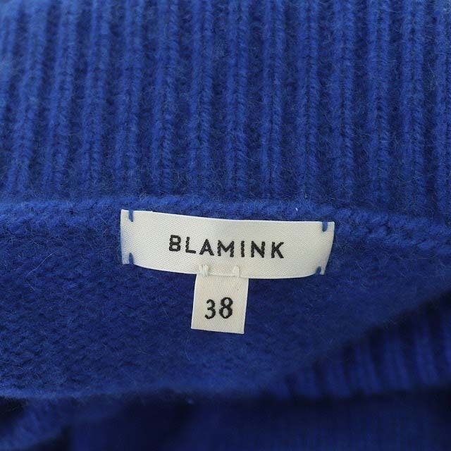 BLAMINK(ブラミンク)のブラミンク カシミア9G タートルネックドロップショルダーニット セーター 長袖 レディースのトップス(ニット/セーター)の商品写真