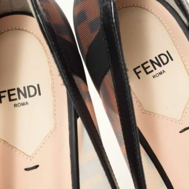 FENDI コリブリ ミディアムヒール メッシュパンプス | www
