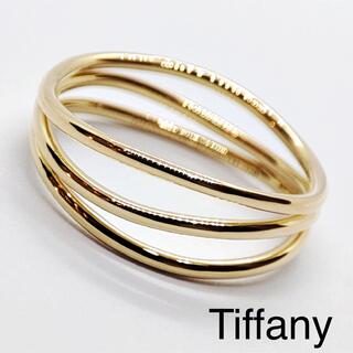 ティファニー(Tiffany & Co.)のティファニー Tiffany 750ウェーブ　3ロウ　リングジュウル（神楽坂宝石(リング(指輪))