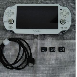 ソニー(SONY)のPSVita PCH-1000本体　クリスタルホワイト(携帯用ゲーム機本体)