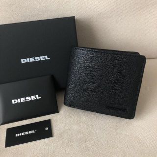 ディーゼル(DIESEL)の新品★DIESEL ディーゼル 定価16,280円 二つ折り財布 ブラック (折り財布)