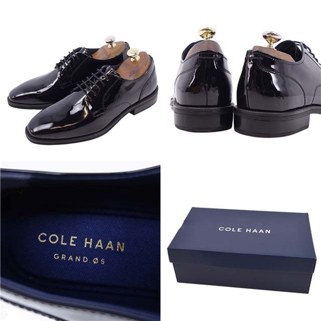 Cole Haan(コールハーン)のコールハーン GRAND OS シューズ ダービー パテントレザー 7.5 メンズの靴/シューズ(ドレス/ビジネス)の商品写真