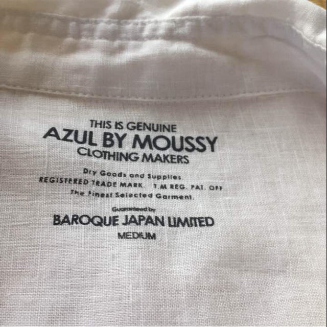 AZUL by moussy(アズールバイマウジー)のAZUL by moussy☆リネンシャツ レディースのトップス(シャツ/ブラウス(長袖/七分))の商品写真