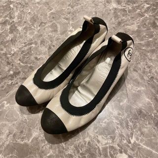 シャネル(CHANEL)のシャネル CHANEL パンプス チャンキーヒール バイカラー(ハイヒール/パンプス)