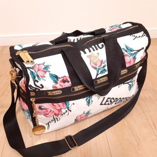 LeSportsac　総柄　オーガニックコットンボストンバッグ　日本限定モデル