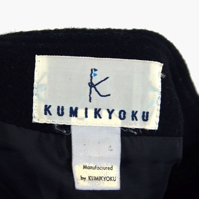 kumikyoku（組曲）(クミキョク)のクミキョク 組曲 KUMIKYOKU 台形 スカート 膝上 ミニ ウール 毛 レディースのスカート(ミニスカート)の商品写真