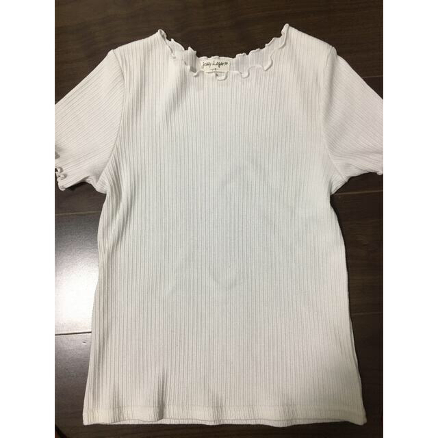 ROGAN(ローガン)のjessy Logan リブtシャツ　tシャツ ジェシーローガン キッズ/ベビー/マタニティのキッズ服女の子用(90cm~)(Tシャツ/カットソー)の商品写真