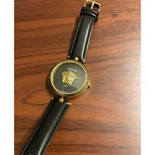 ヴェルサーチ(VERSACE)のヴェルサーチ　腕時計　レディース　黒　ゴールド(腕時計)