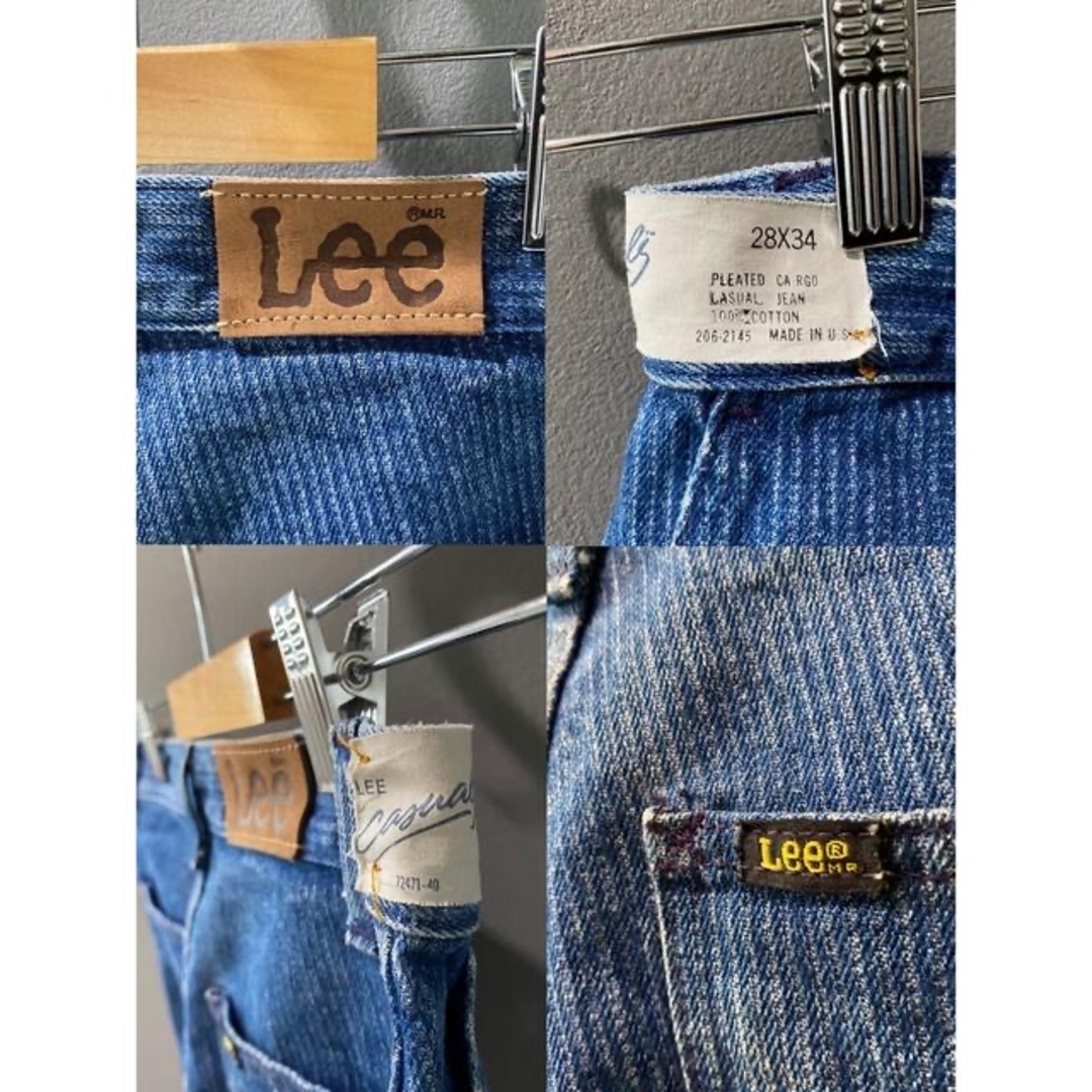 古着 ビンテージ 70s USA Lee ヒッコリー デニム パンツ 古着 ビンテージ 70s USA Lee ヒッコリー デニム パンツ