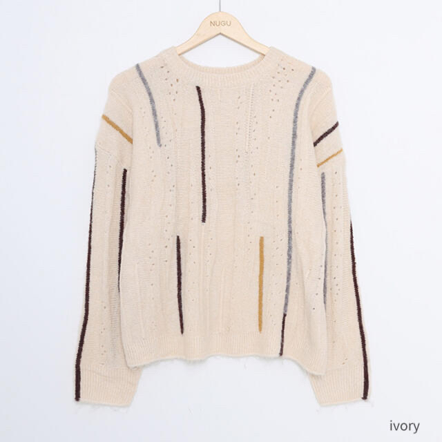 NUGU Colour stick knit ❨ ivory ❩ 3