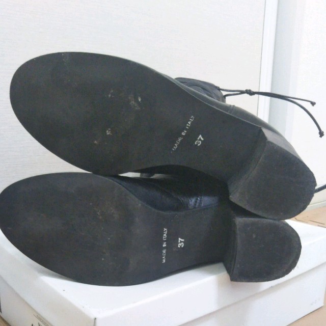 セレクトショップ　レザーブーツ レディースの靴/シューズ(ブーツ)の商品写真