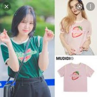 MUDIDIのスイカＴシャツ　Red Velvetウェンディ着用(Tシャツ(半袖/袖なし))