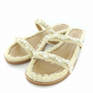 ツルバイマリコオイカワ サンダル(レディース)の通販 800点以上 オンライン半額商品 TSURU by MARIKOOIKAWA ビジュー付サンダル 39 サンダル