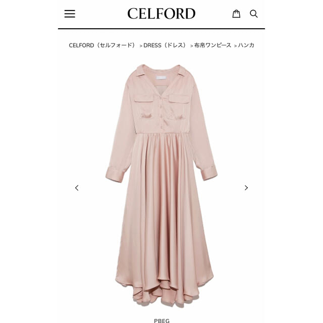 CELFORD - セルフォード ハンカチヘムワンピースの通販 by 浴衣大量 ...