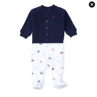 ポロラルフローレン(POLO RALPH LAUREN)の新品☆6Mラルフローレン ベビー 3点セット(ロンパース)