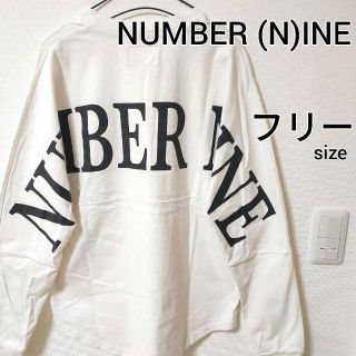 ナンバーナイン(NUMBER (N)INE)のナンバーナイン ホワイト 長袖Tシャツ バックプリント カットソー ユニセックス(Tシャツ(長袖/七分))