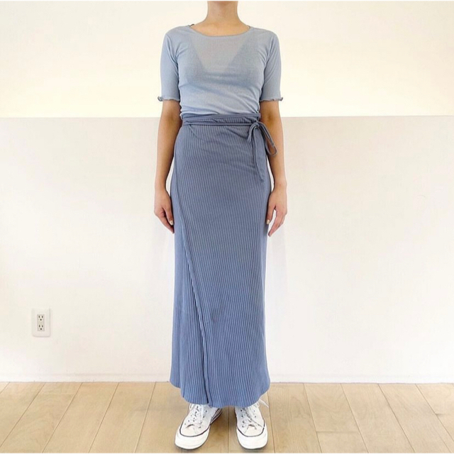 ロングスカート Baserange Brig skirt Baliu Blue