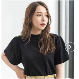 フィフス(fifth)のfifth フィフス フレアショルダーボトルネックニット ブラック 黒 Mサイズ(Tシャツ(半袖/袖なし))