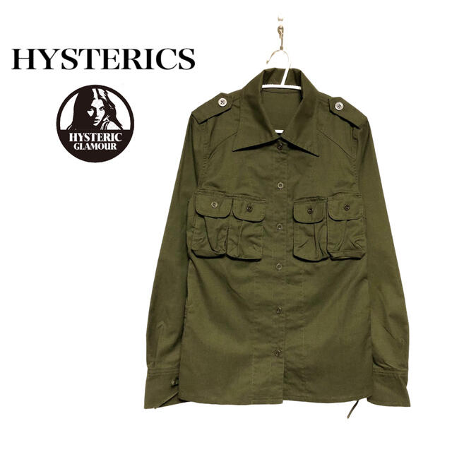 HYSTERICS(ヒステリックス)のHysterics【新品】サイドレースアップ ミリタリーシャツ レディースのトップス(シャツ/ブラウス(長袖/七分))の商品写真